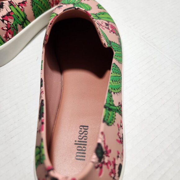 Melissa Ground III Pink Cactus Flower Slip-on Tennis Shoe - Picture 10 of 12